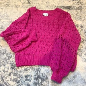 Francesca’s super soft sweater in pink, size Small
